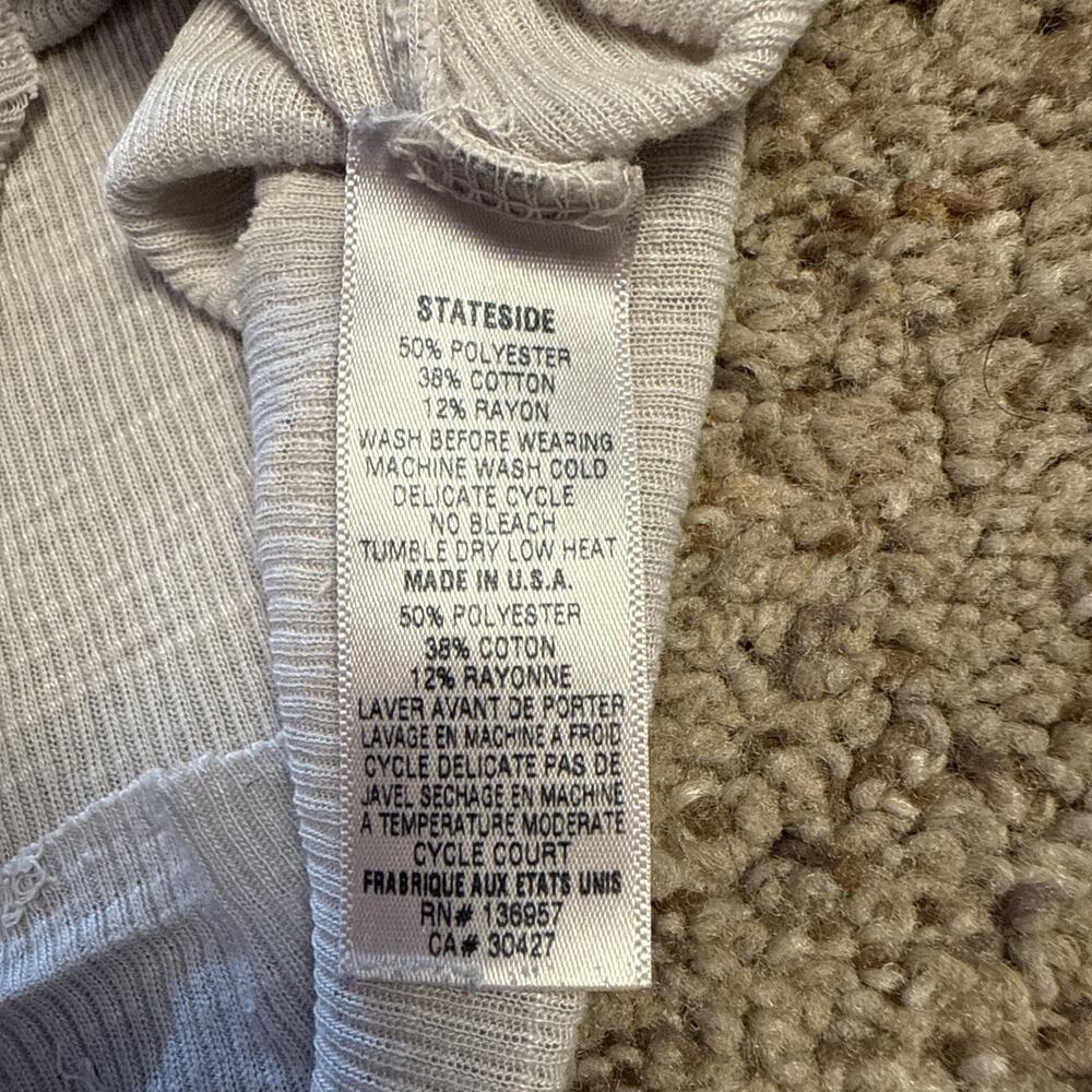 Stateside Gray Beige Split Sleeve Basic Tank Scoo… - image 7